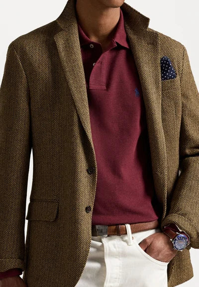 Polo Ralph Lauren LONG SLEEVE - Langærmet T-shirt - spring wine heather