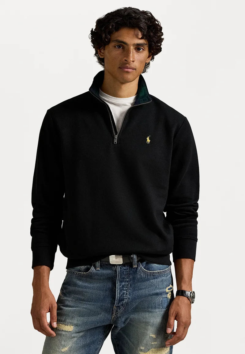 Polo Ralph Lauren THE RL QUARTER ZIP SWEATSHIRT - Sweatshirt - black