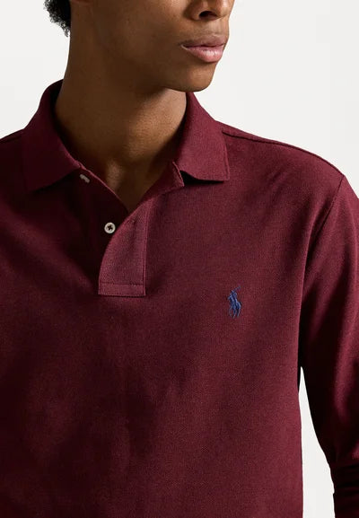 Polo Ralph Lauren LONG SLEEVE - Langærmet T-shirt - spring wine heather