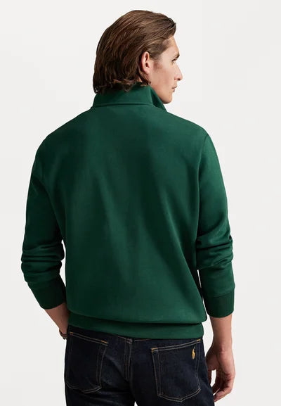 Polo Ralph Lauren DOUBLE-KNIT QUARTER-ZIP PULLOVER - Sweatshirt - vintage pine