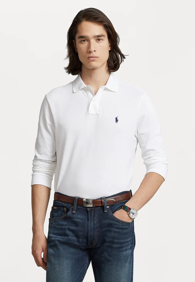 Polo Ralph Lauren LONG SLEEVE - Langærmet T-shirt - white