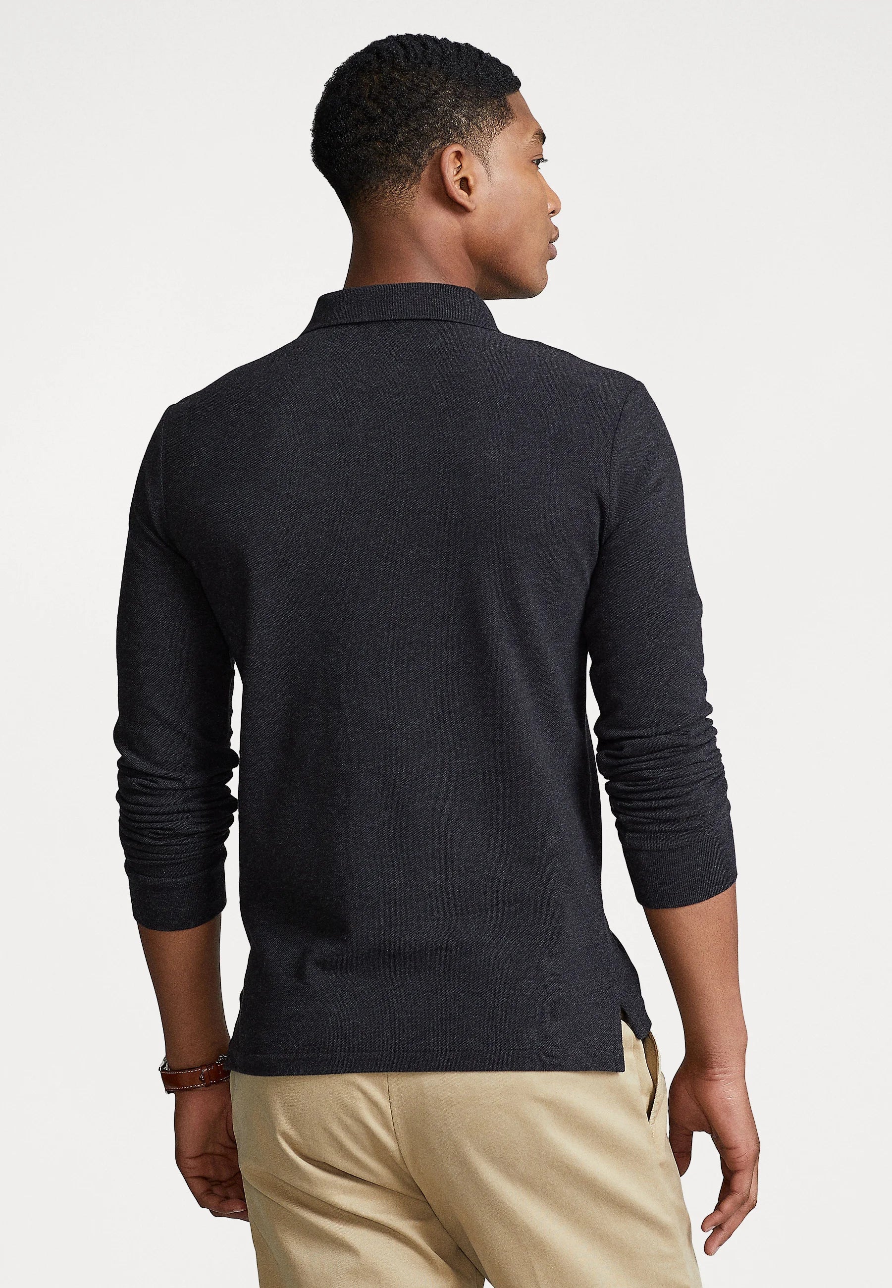 Polo Ralph Lauren LONG SLEEVE - Langærmet T-shirt - black marl heather