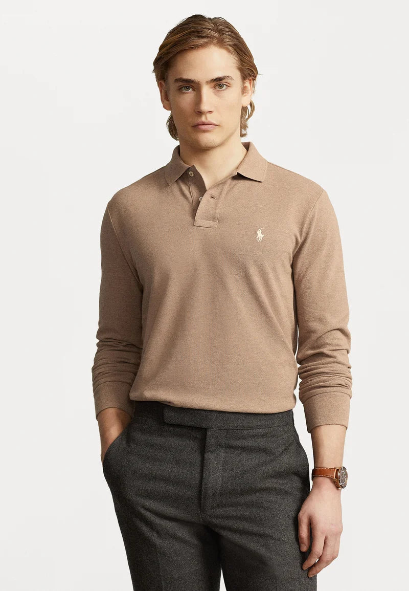 Polo Ralph Lauren LONG SLEEVE - Langærmet T-shirt - grey cloud heather