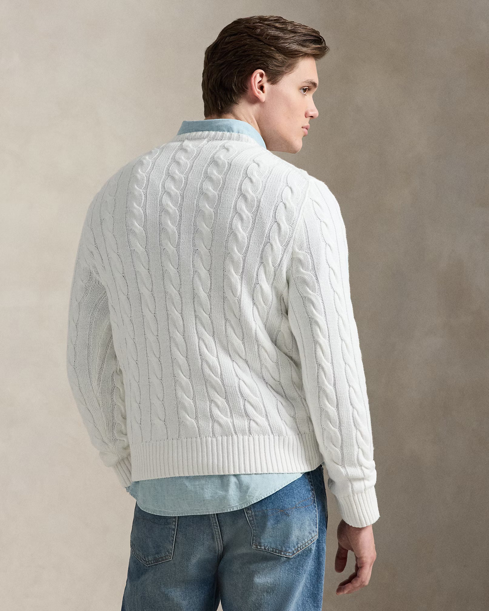 polo ralph lauren cable-knit cotton sweate