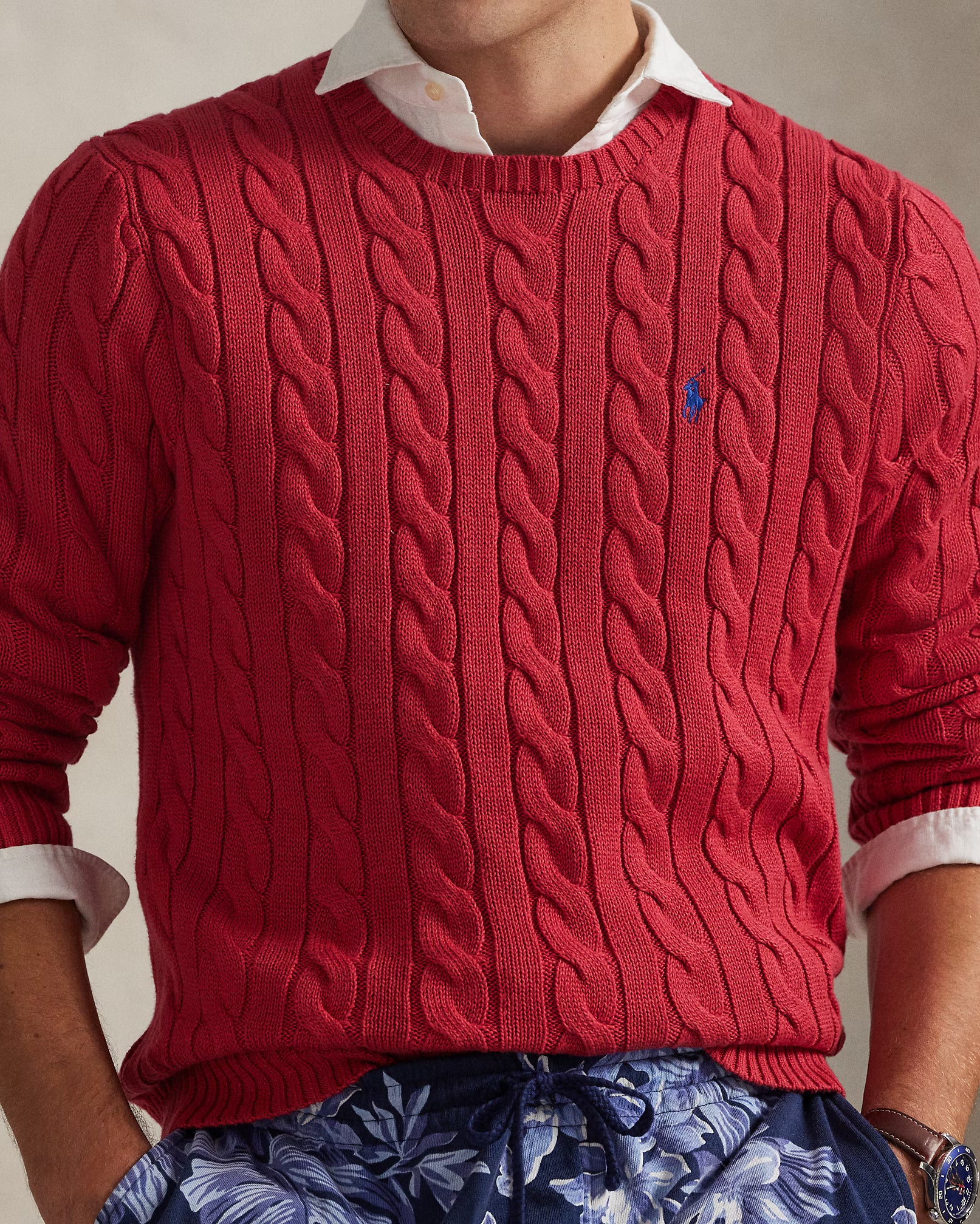 Cable-Knit Cotton Jumper