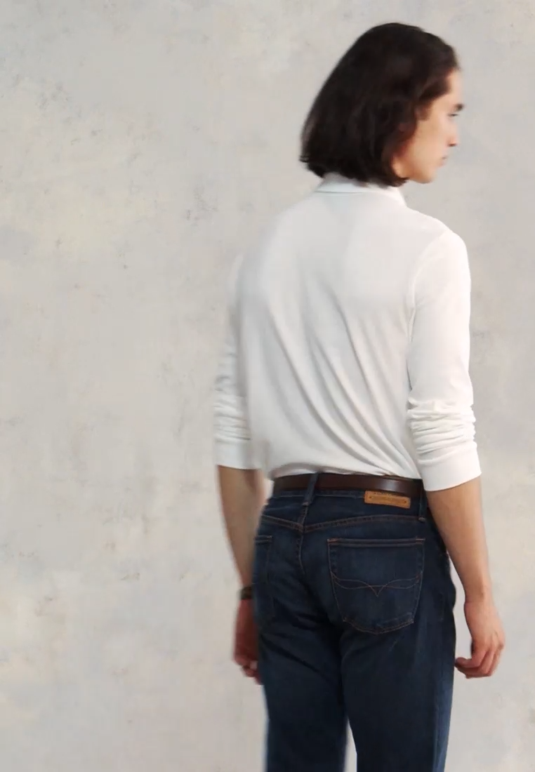 Polo Ralph Lauren LONG SLEEVE - Langærmet T-shirt - white